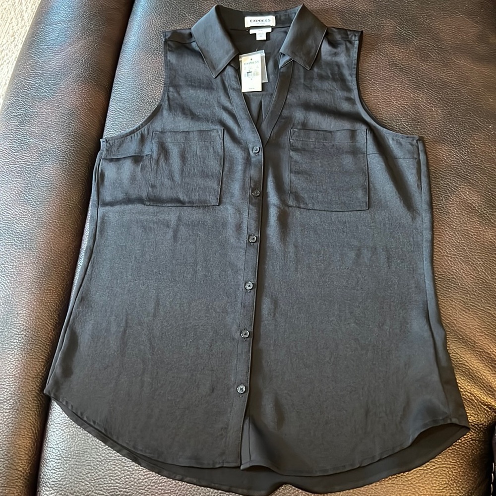 Express slim fit portifino sleeveless top-M